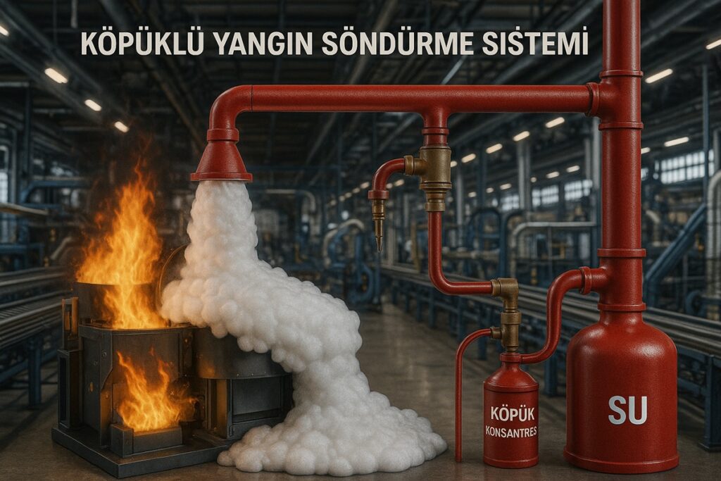 köpüklü yangın söndürme sistemleri
