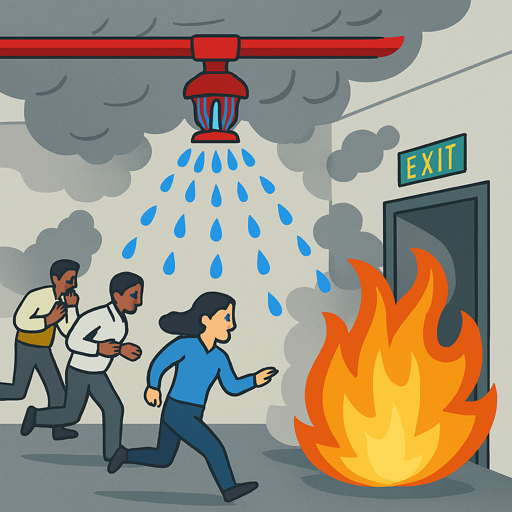 sprinkler yangın söndürme sistemi