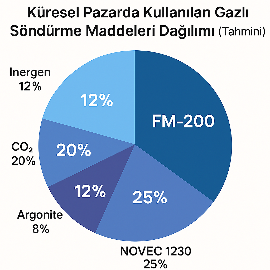 gazlı söndürme sistemleri tercihleri