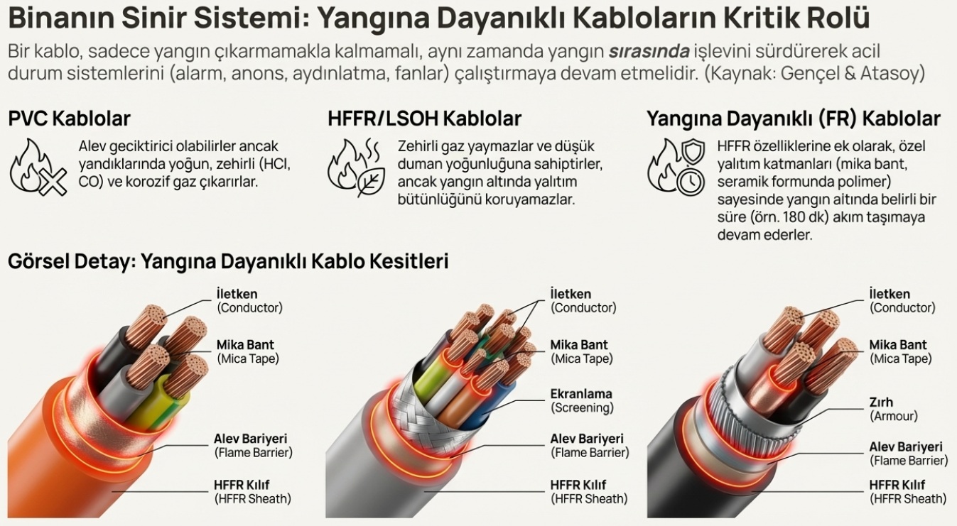 yangına dayanıklı kablolar