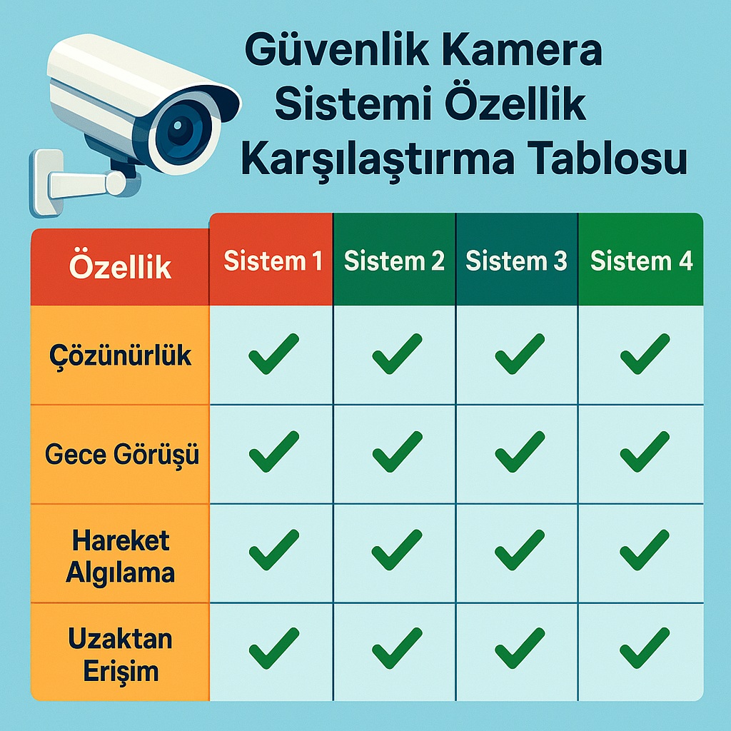 cctv kamera sistemi özellikleri cctv kamera sistemi özellikleri