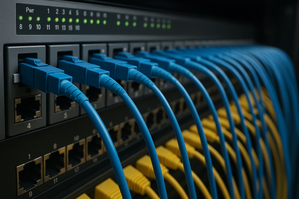 data network fiber kablolama