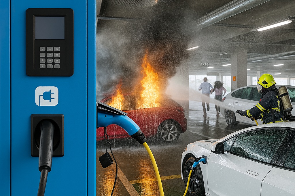 elektrik araç şarj istasyonu yangın riskleri