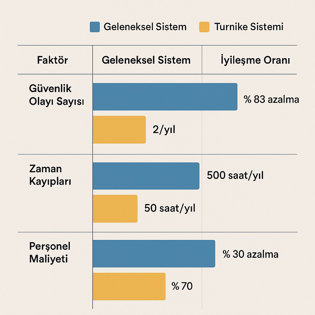 turnike kullanımı verimlilik