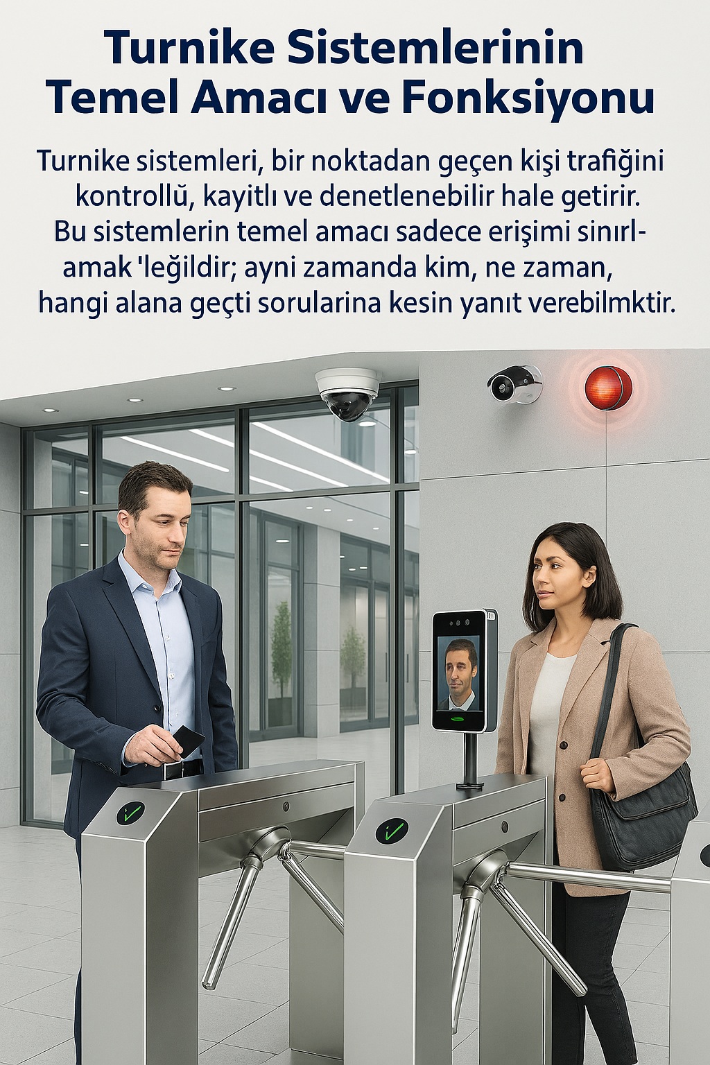 turnike geçiş sistemi güvenliği