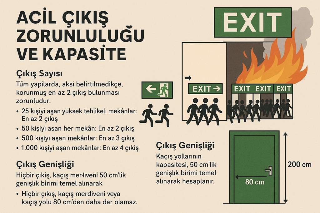 yangın acil çıkış zorunluluğu yangın acil çıkış zorunluluğu