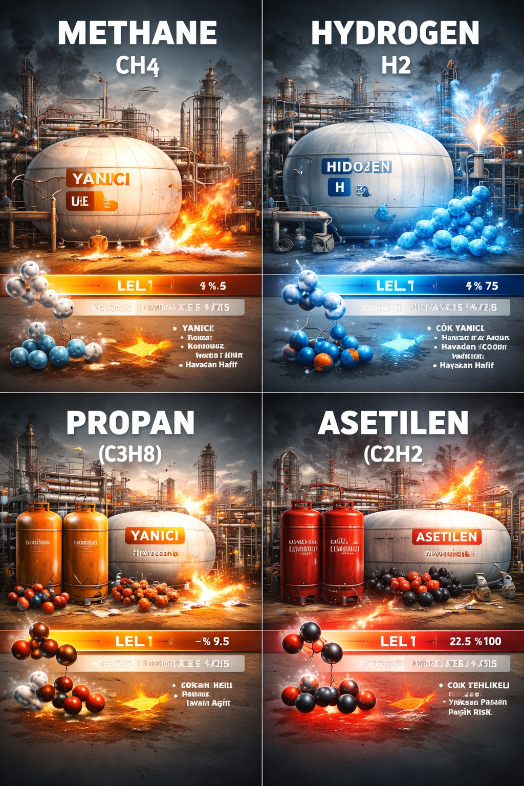 Endüstriyel tesislerde gaz patlamaları Endüstriyel tesislerde gaz patlamaları