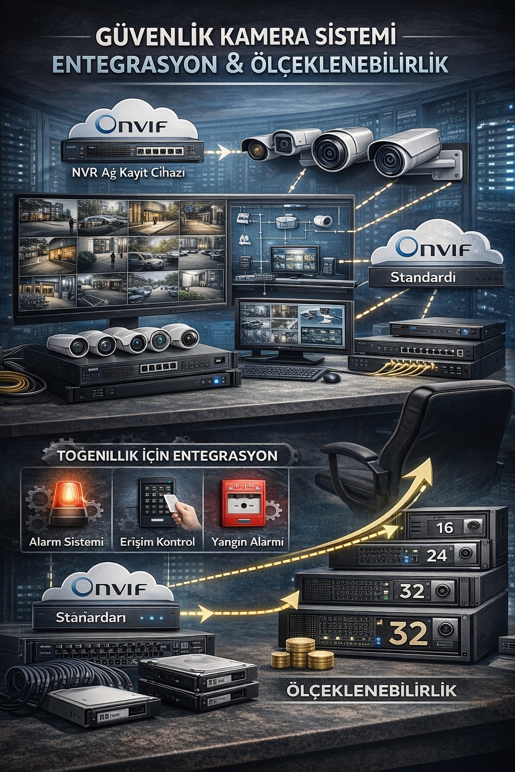 güvenlik kamera sistemi entegrasyon