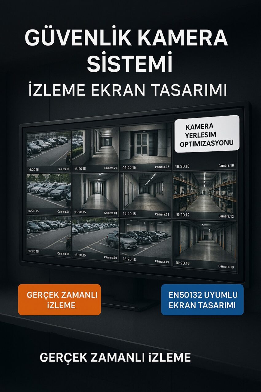 Güvenlik Kamera Sistemi İzleme Ekran Tasarımı