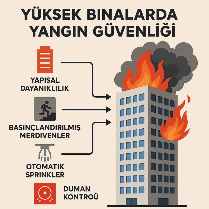 Yüksek Binalarda Yangın Güvenliği Hakkında Bilgiler.