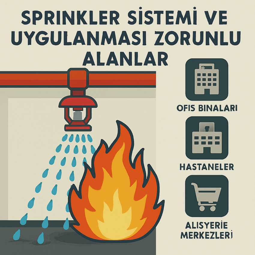 Sprinkler Sistemi ve Uygulanması Zorunlu Alanlar.