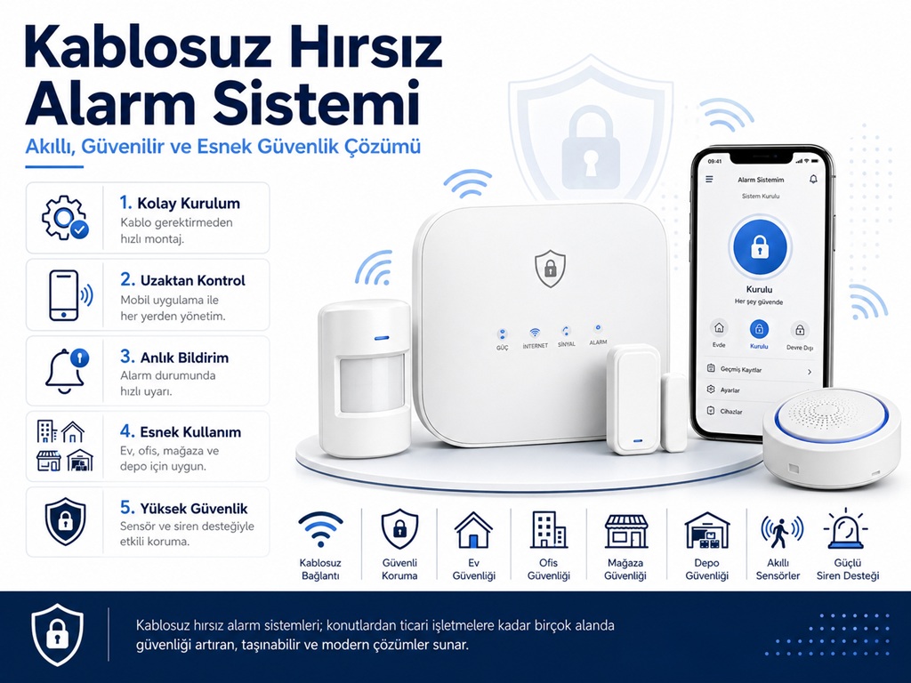 kablosuz hırsız güvenlik alarm sistemi kablosuz hırsız güvenlik alarm sistemi