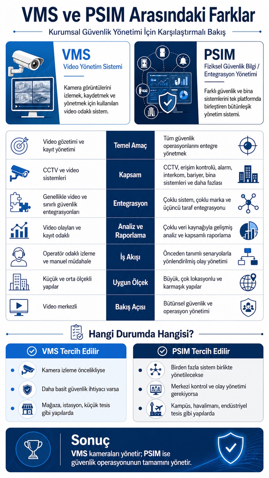 PSIM ve VMS arasındaki farklar nedir? PSIM ve VMS arasındaki farklar nedir?