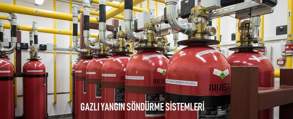 gazlı yangın söndürme sistemi