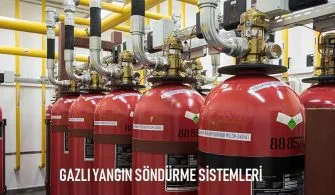 gazlı yangın söndürme sistemi