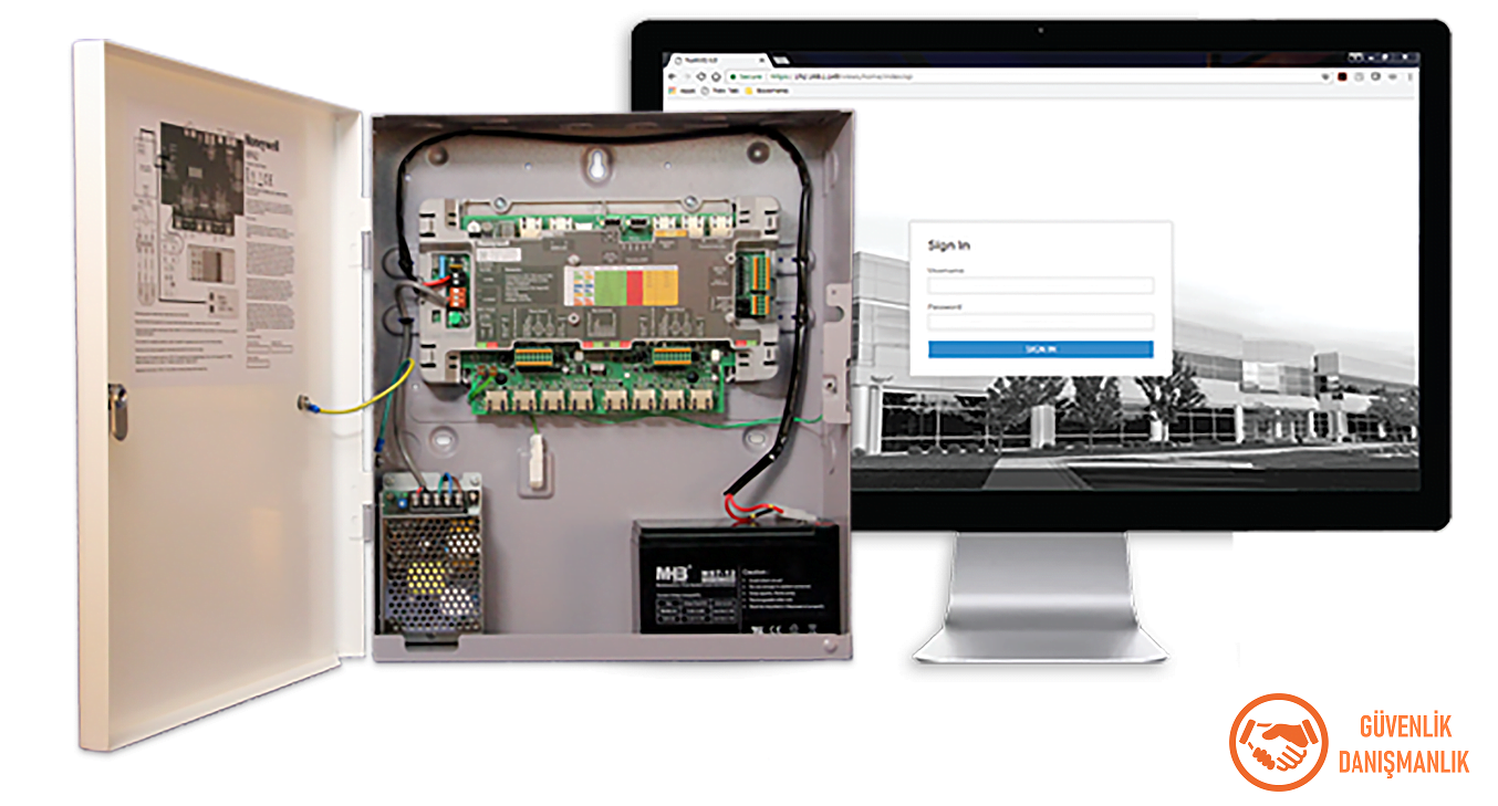 Card access control system software and card access control system panel.