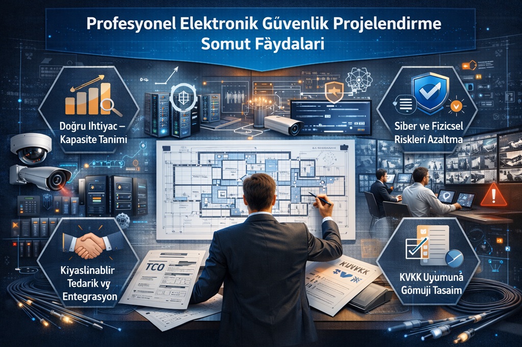 Profesyonel elektronik güvenlik sistemi