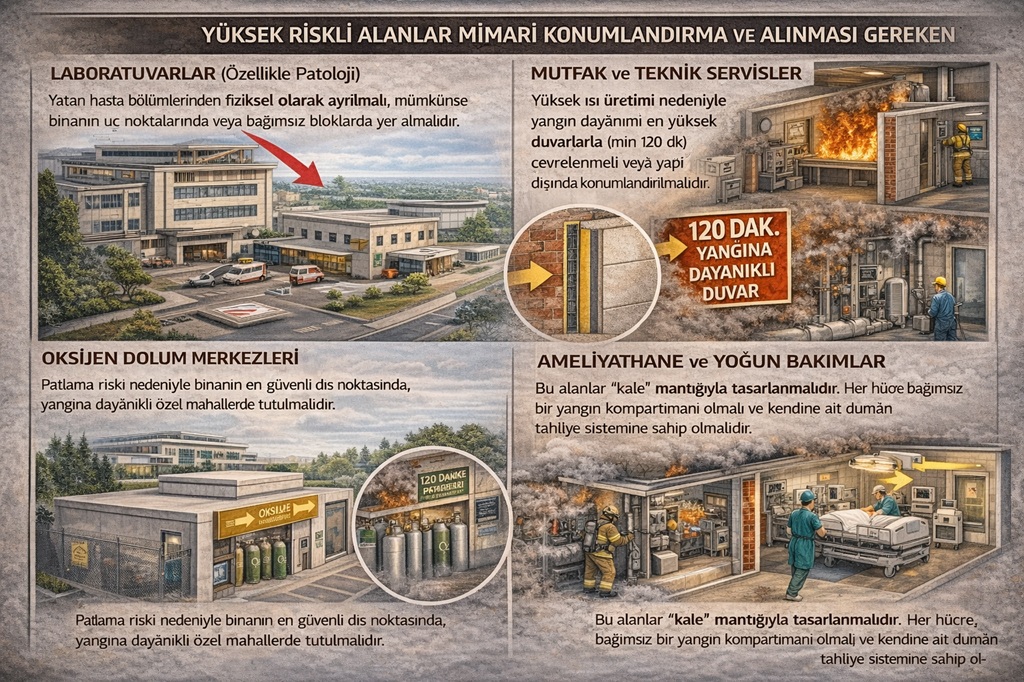 hastane mimari yangın güvenliği